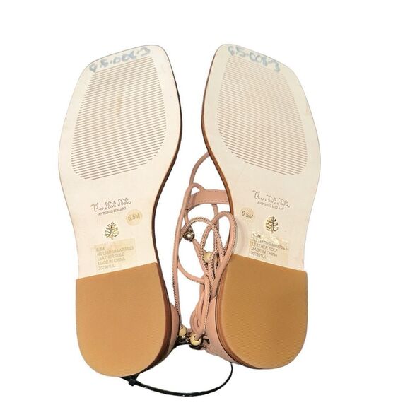 Antonio Melani
x The Nat Note Alhambra Leather Ankle Wrap Thong Sandals - Picture 4 of 5